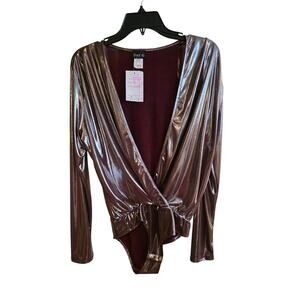 New Body Suit Metallic Red MEDIUM